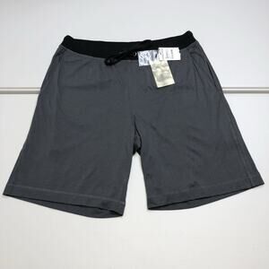 NEW Daniel Buchler Peruvian Pima Cotton Contrast Waist Short L CARPC-A13A In Ink